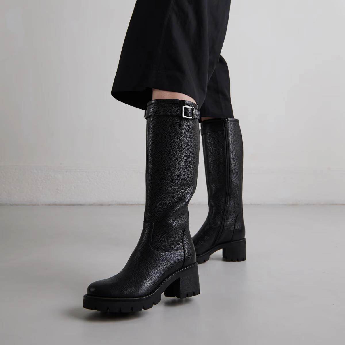 068-midas Cuir Graine Midas Cuir Graine Noir Stylish Footwear