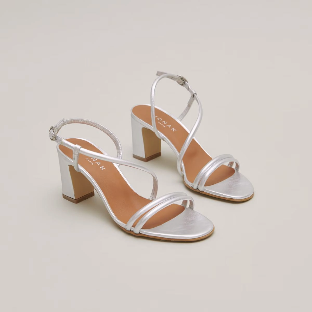 088-se Vicente Cuir Metalli Argent Stylish Footwear