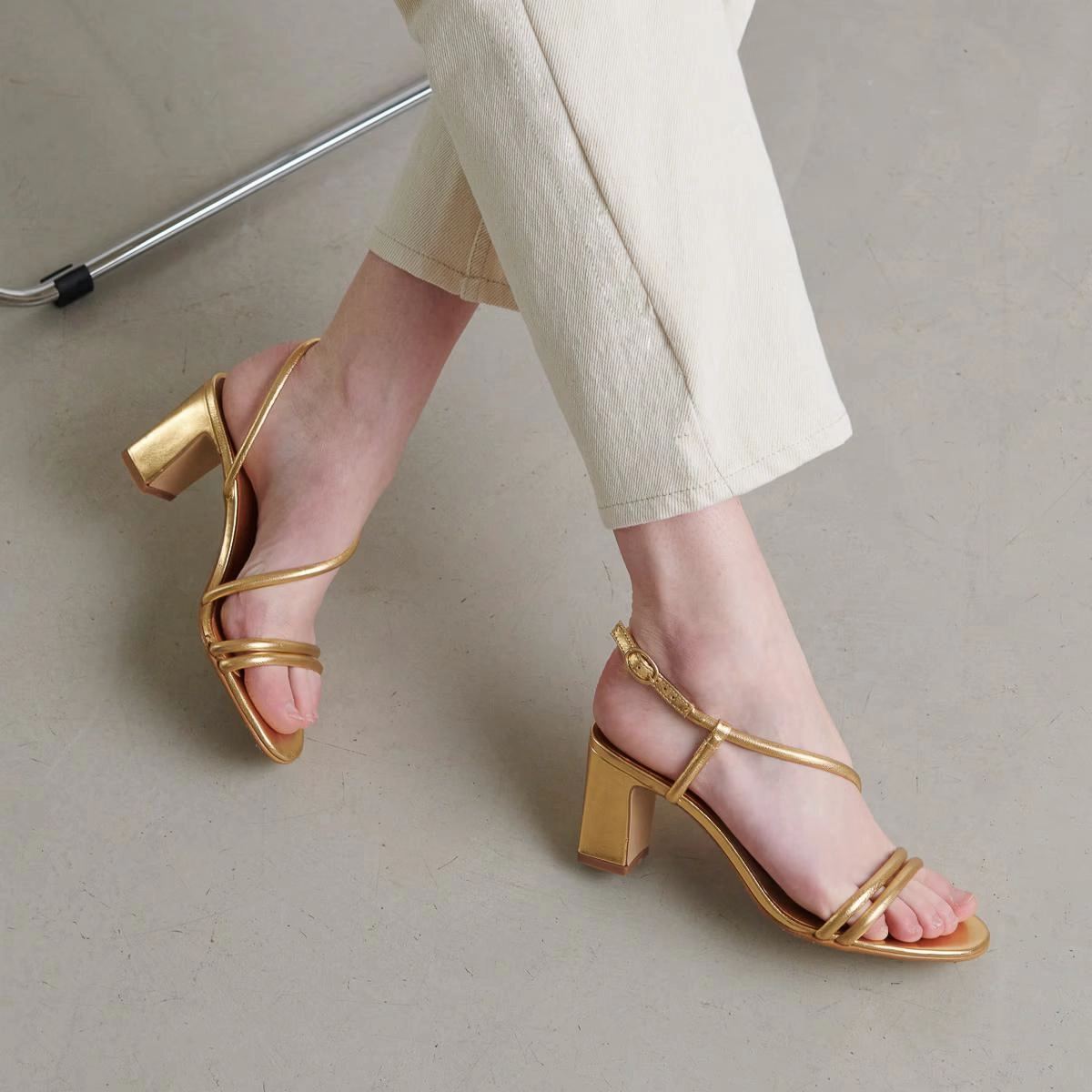 088-se Vicente Cuir Metalli Or Stylish Footwear