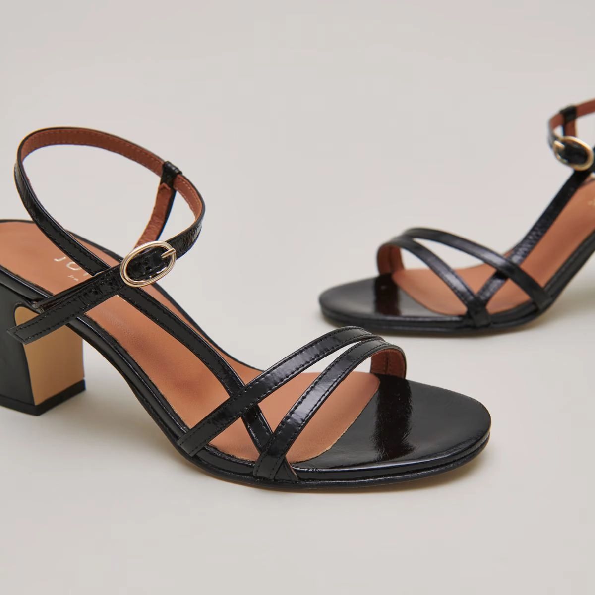 088-t Vicomte Cuir Brillan Noir Stylish Footwear