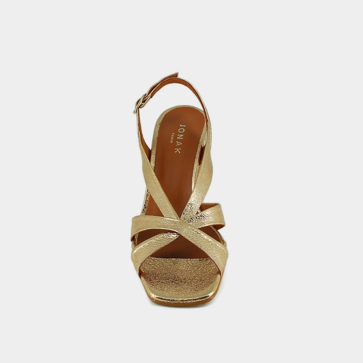 088- Vanity Cuir Craquele Or Stylish Footwear