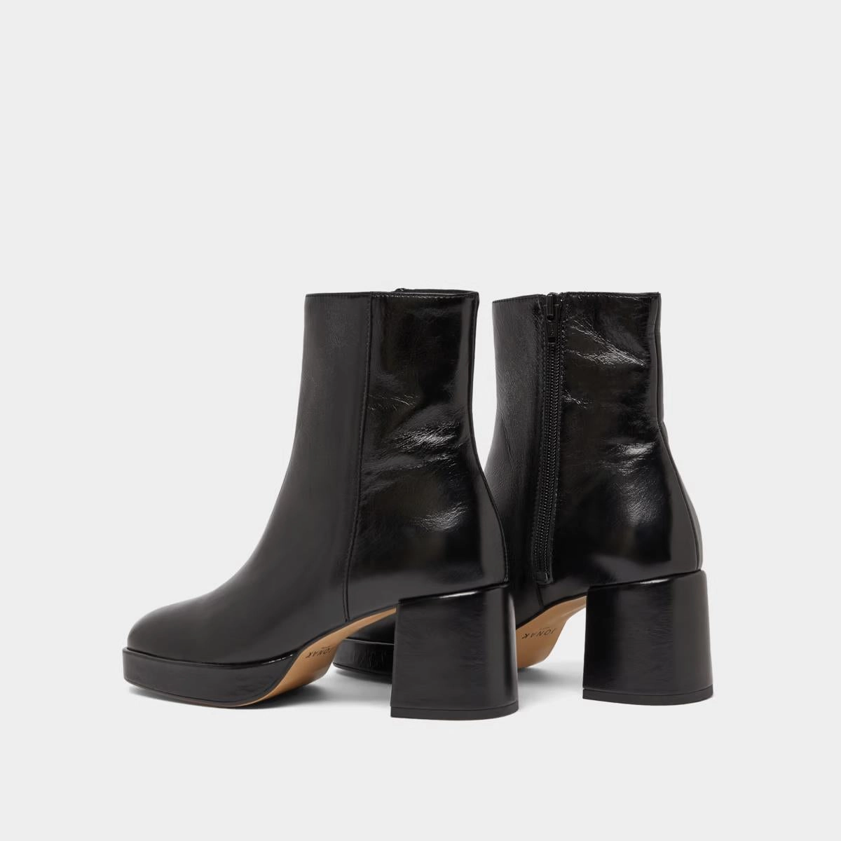 088- Vanves Cuir Vieilli Noir Stylish Footwear