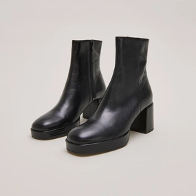 088- Vanves Cuir Vieilli Noir Jonak women's stylish shoes with modern design