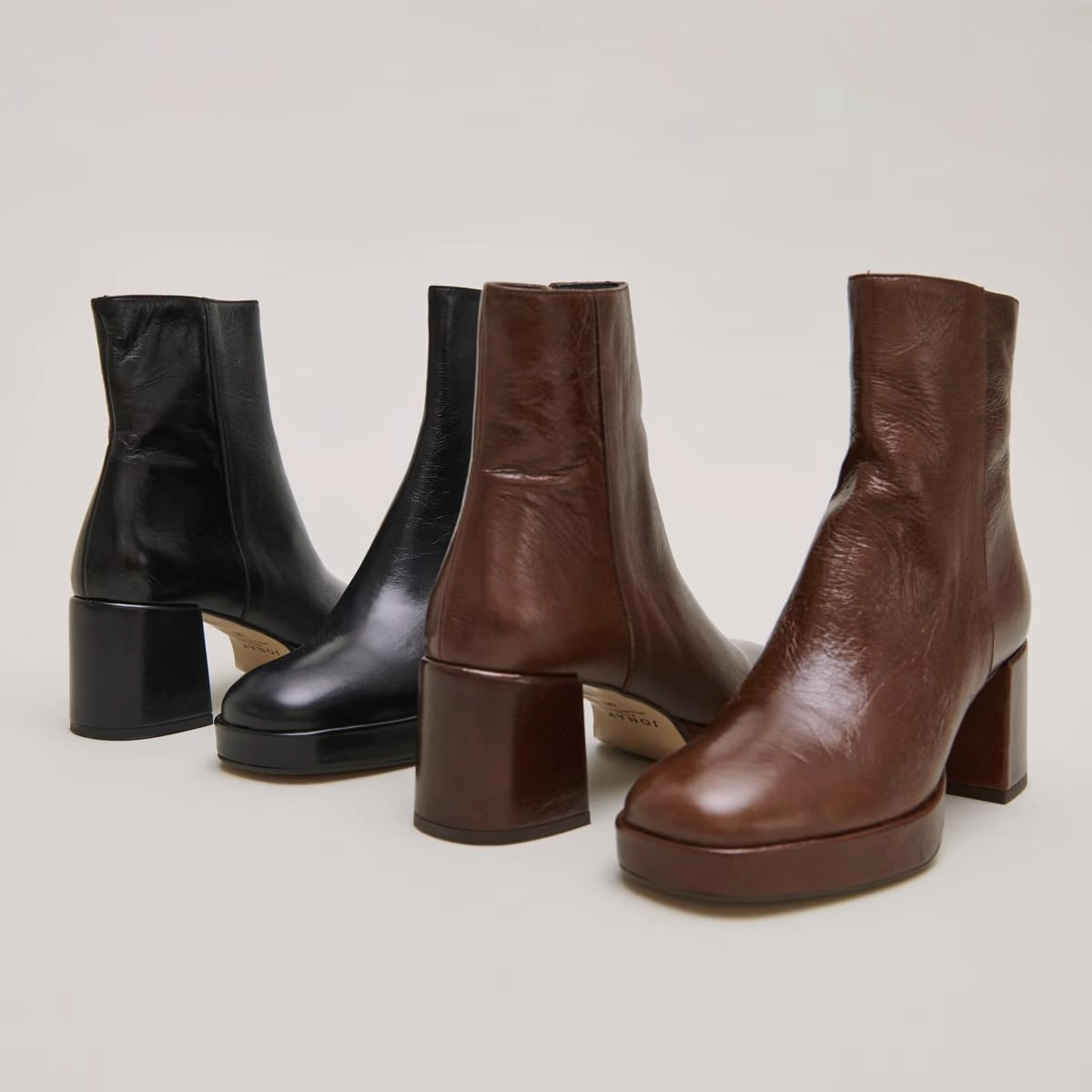 088- Vanves Cuir Vieilli Noir Stylish Footwear