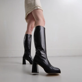 088- Vendome Cuir Noir Jonak women's stylish shoes with modern design