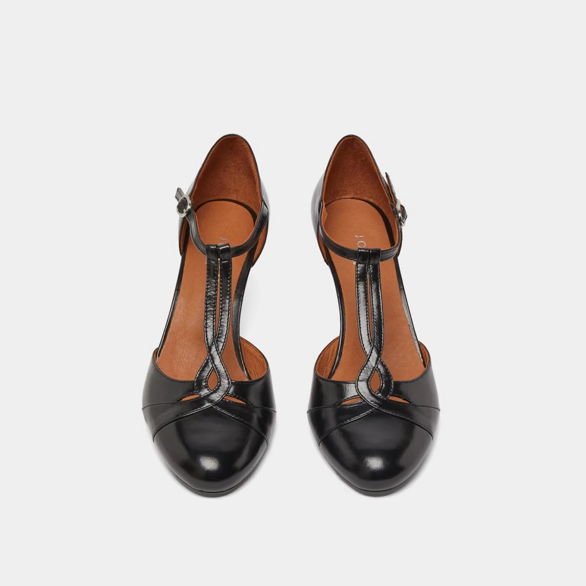 088- Vermeil Cuir Noir Stylish Footwear