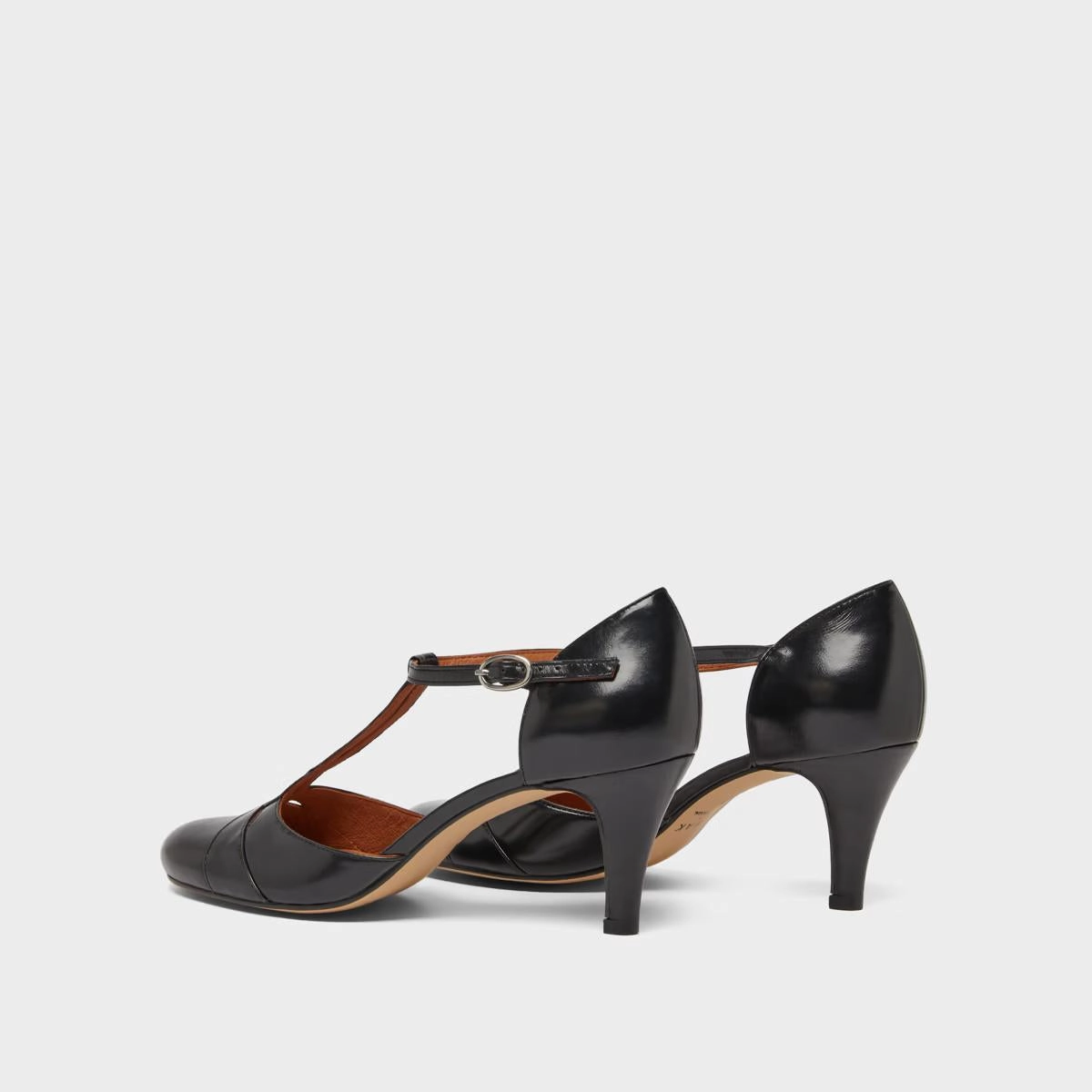 088- Vermeil Cuir Noir Stylish Footwear