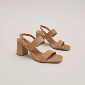 088- Vico Velours Camel Jonak women's stylish shoes with modern design