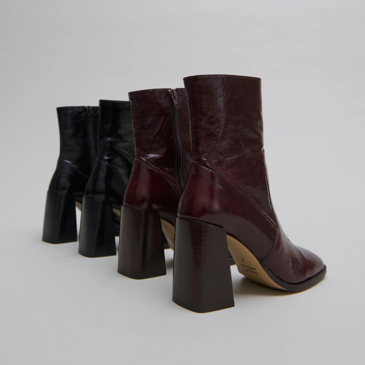 088- Vidal Cuir Brillant Chocolat Stylish Footwear