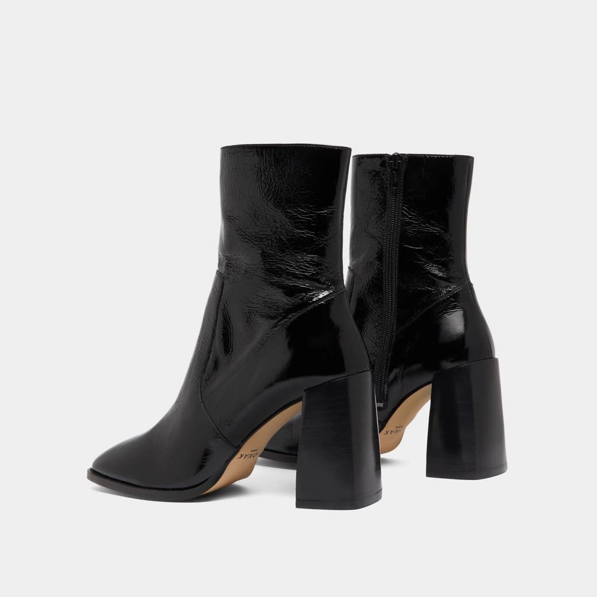 088- Vidal Cuir Brillant Noir Stylish Footwear