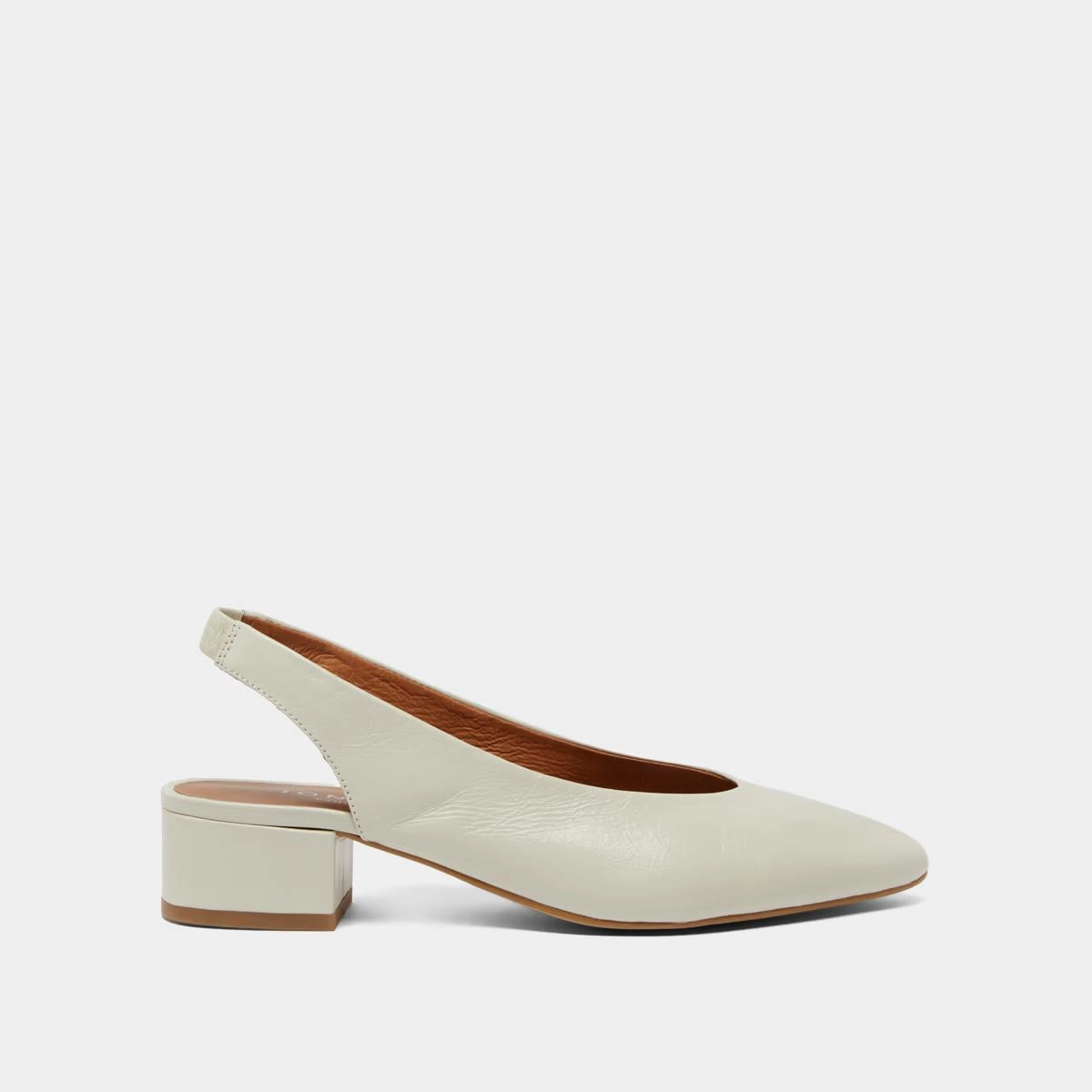 088- Vince Cuir Vieilli Ecru Stylish Footwear