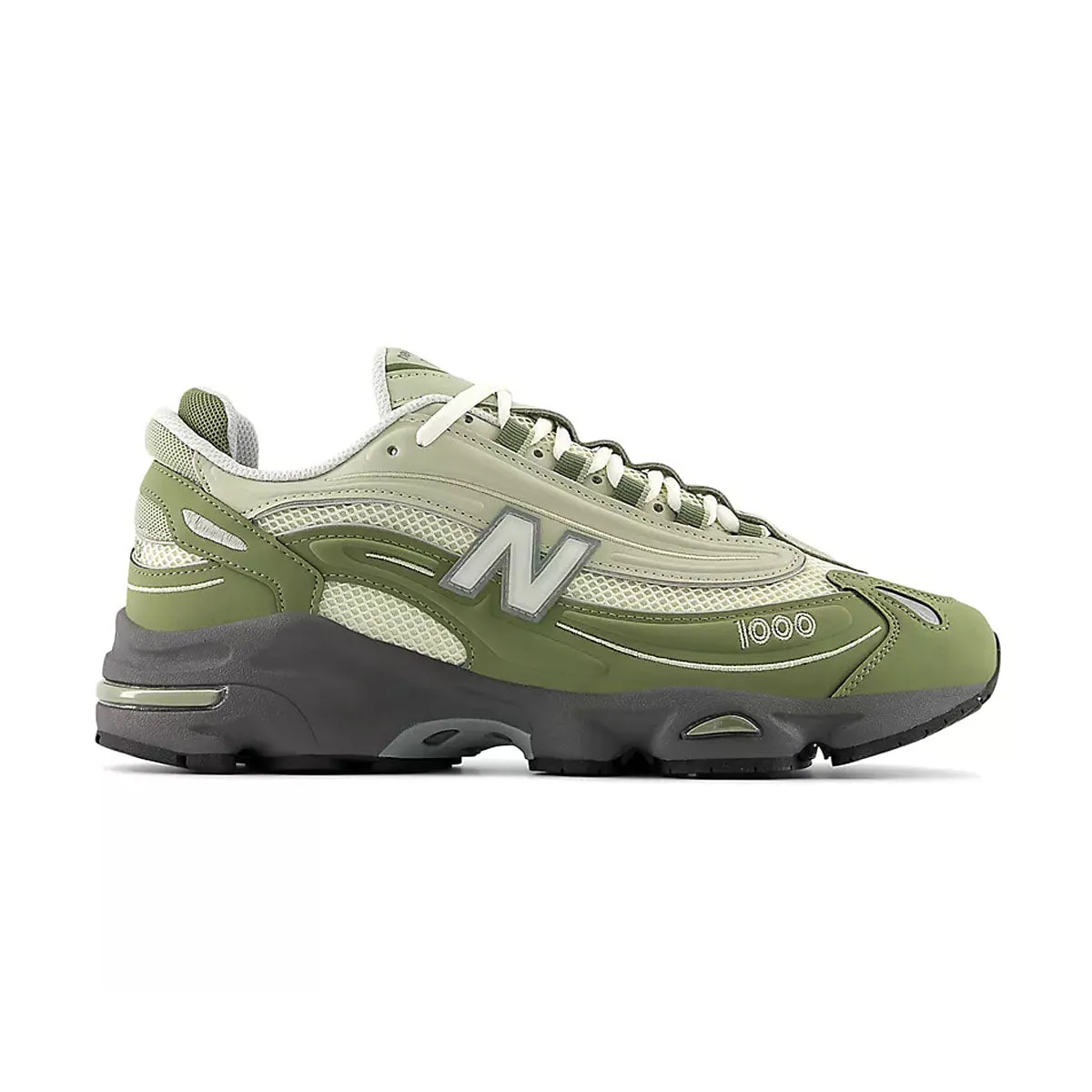 1000 'Dark Olivine Sea Salt' New Balance retro-inspired sneakers