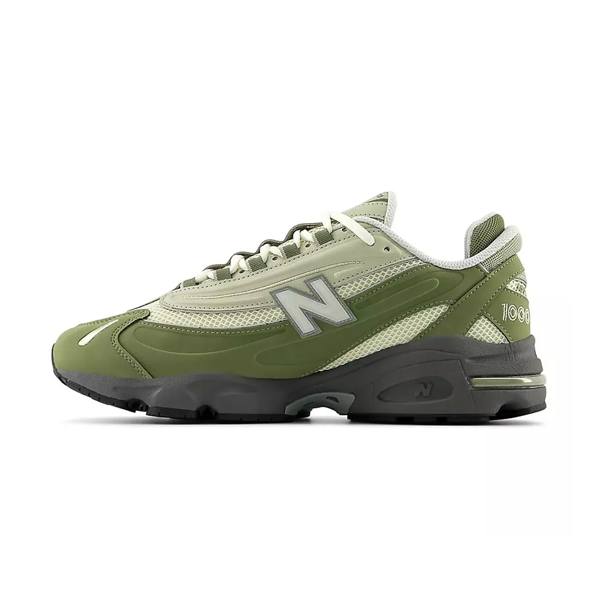 1000 'Dark Olivine Sea Salt' New Balance sneaker close-ups