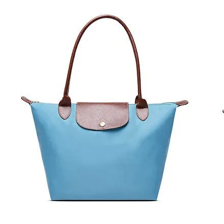 2019 Famous Brands Women Bags Shoulder Bag Handbag Waterproof Nylon Leather Beach bag Designer Folding Tote Bolsa Sac Feminina Fashion Nova Bags