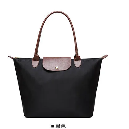2019 Famous Brands Women Bags Shoulder Bag Handbag Waterproof Nylon Leather Beach bag Designer Folding Tote Bolsa Sac Feminina Fashion Nova Bags
