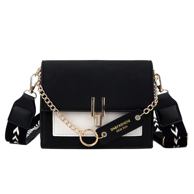 2019 new mini handbags women fashion ins ultra fire retro wide shoulder strap messenger bag purse simple style Crossbody Bags Fashion Nova Bags