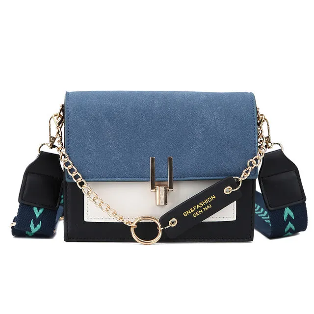 2019 new mini handbags women fashion ins ultra fire retro wide shoulder strap messenger bag purse simple style Crossbody Bags Fashion Nova Bags