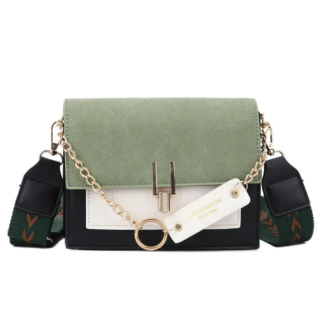 2019 new mini handbags women fashion ins ultra fire retro wide shoulder strap messenger bag purse simple style Crossbody Bags Fashion Nova Bags