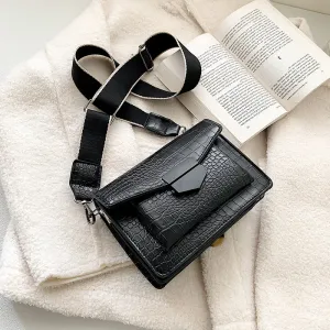 2019 new mini handbags women fashion ins ultra fire retro wide shoulder strap messenger bag purse simple style Crossbody Bags Fashion Nova Bags