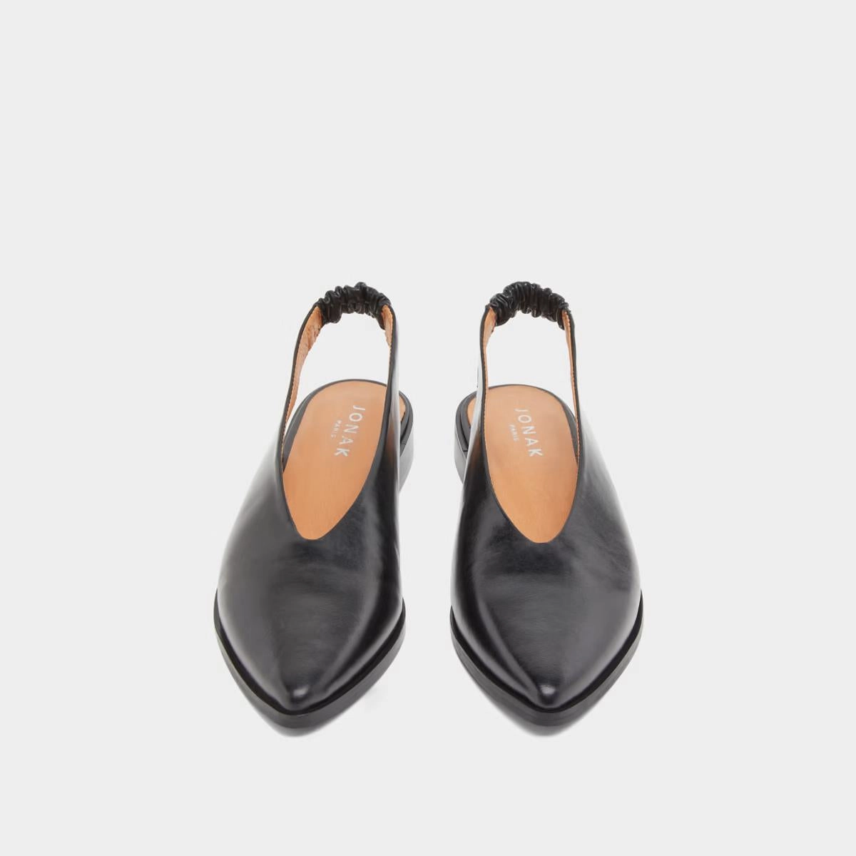 225- Acajou Cuir Noir Stylish Footwear