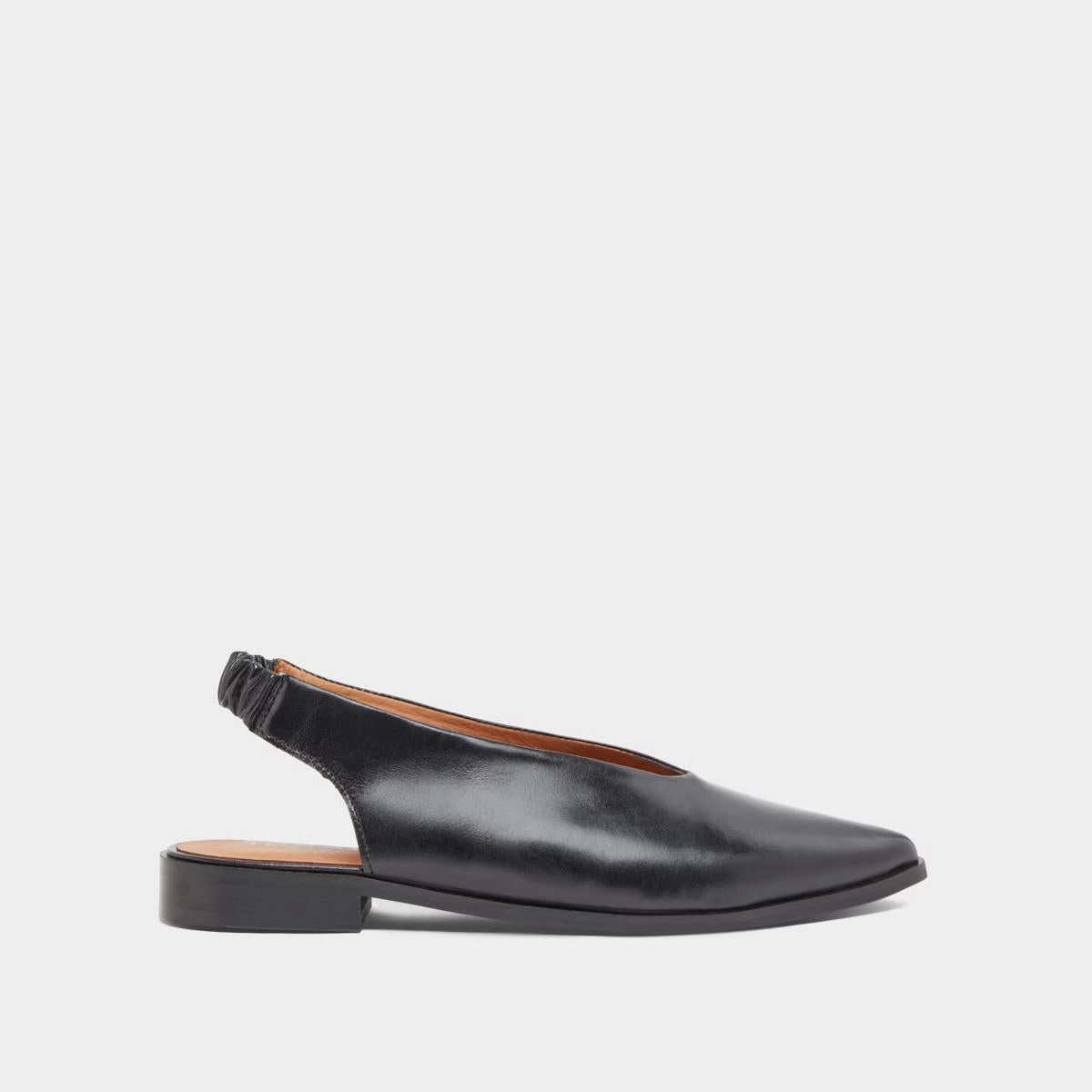 225- Acajou Cuir Noir Stylish Footwear