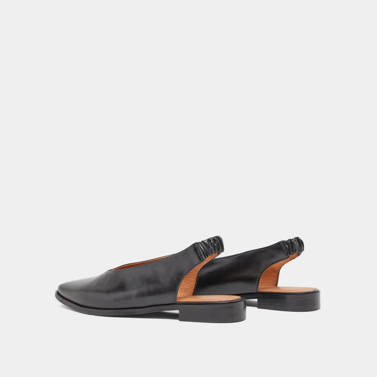 225- Acajou Cuir Noir Stylish Footwear