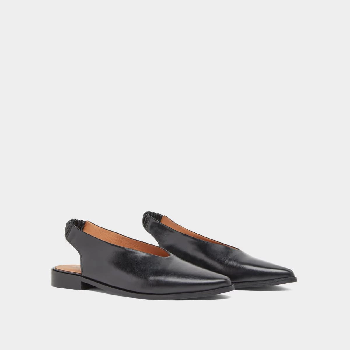 225- Acajou Cuir Noir Stylish Footwear