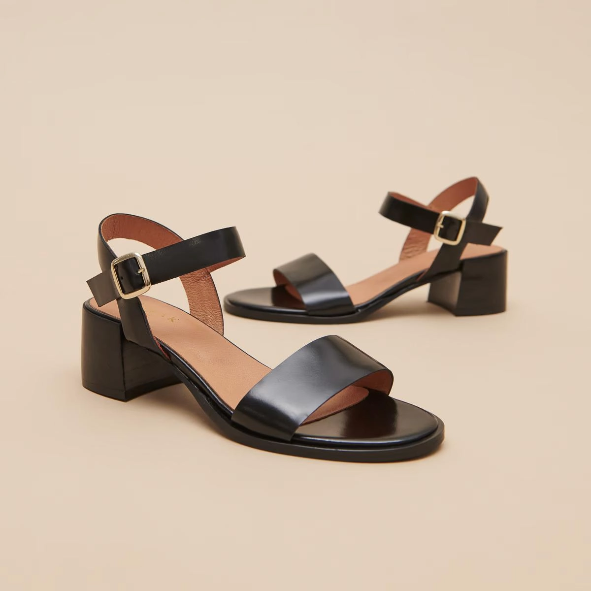 225- Alchimie Cuir Noir Stylish Footwear