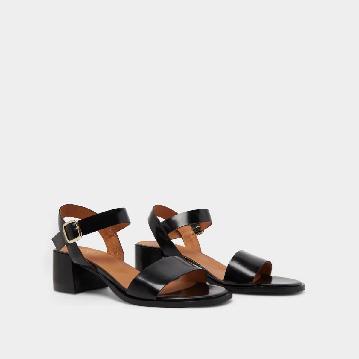 225- Alchimie Cuir Noir Stylish Footwear