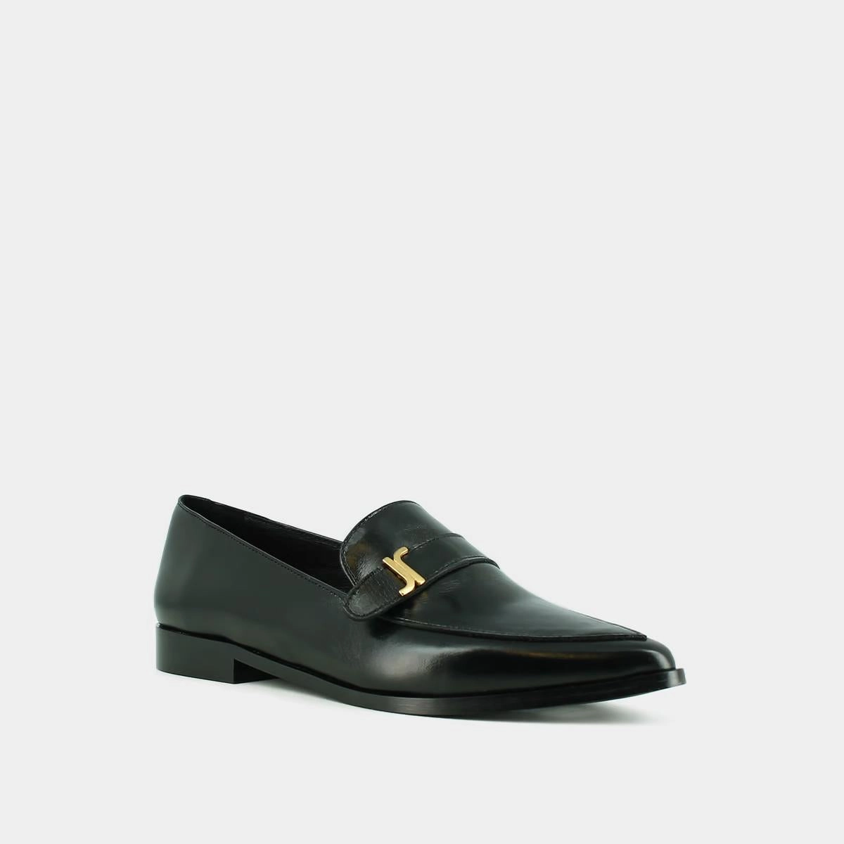 225- Alexane Cuir Noir Stylish Footwear