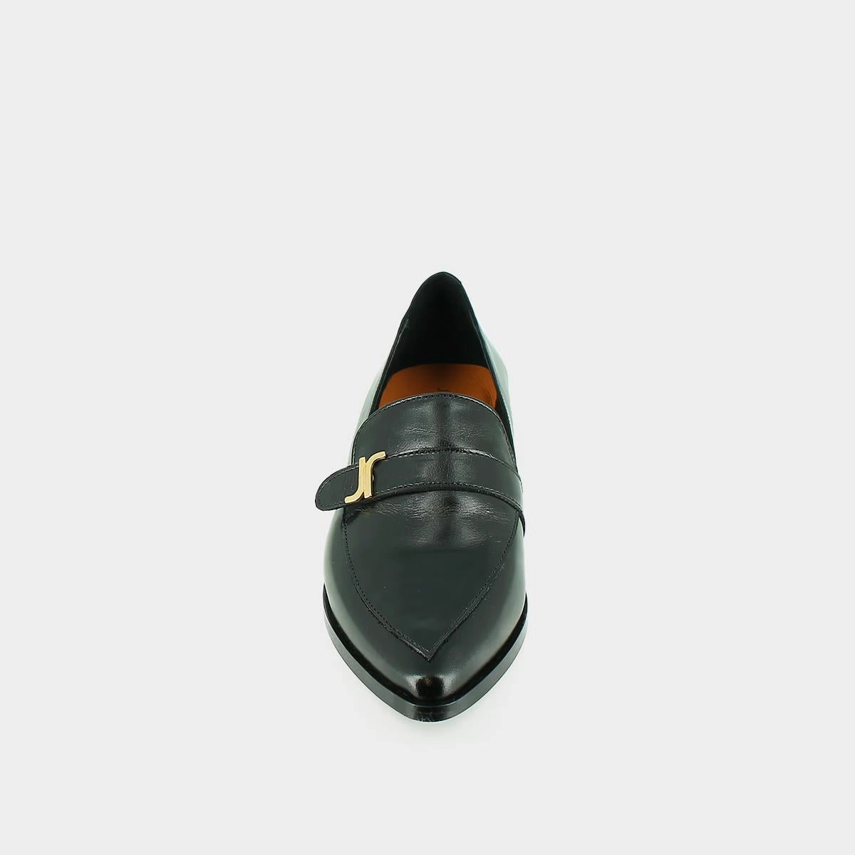 225- Alexane Cuir Noir Stylish Footwear