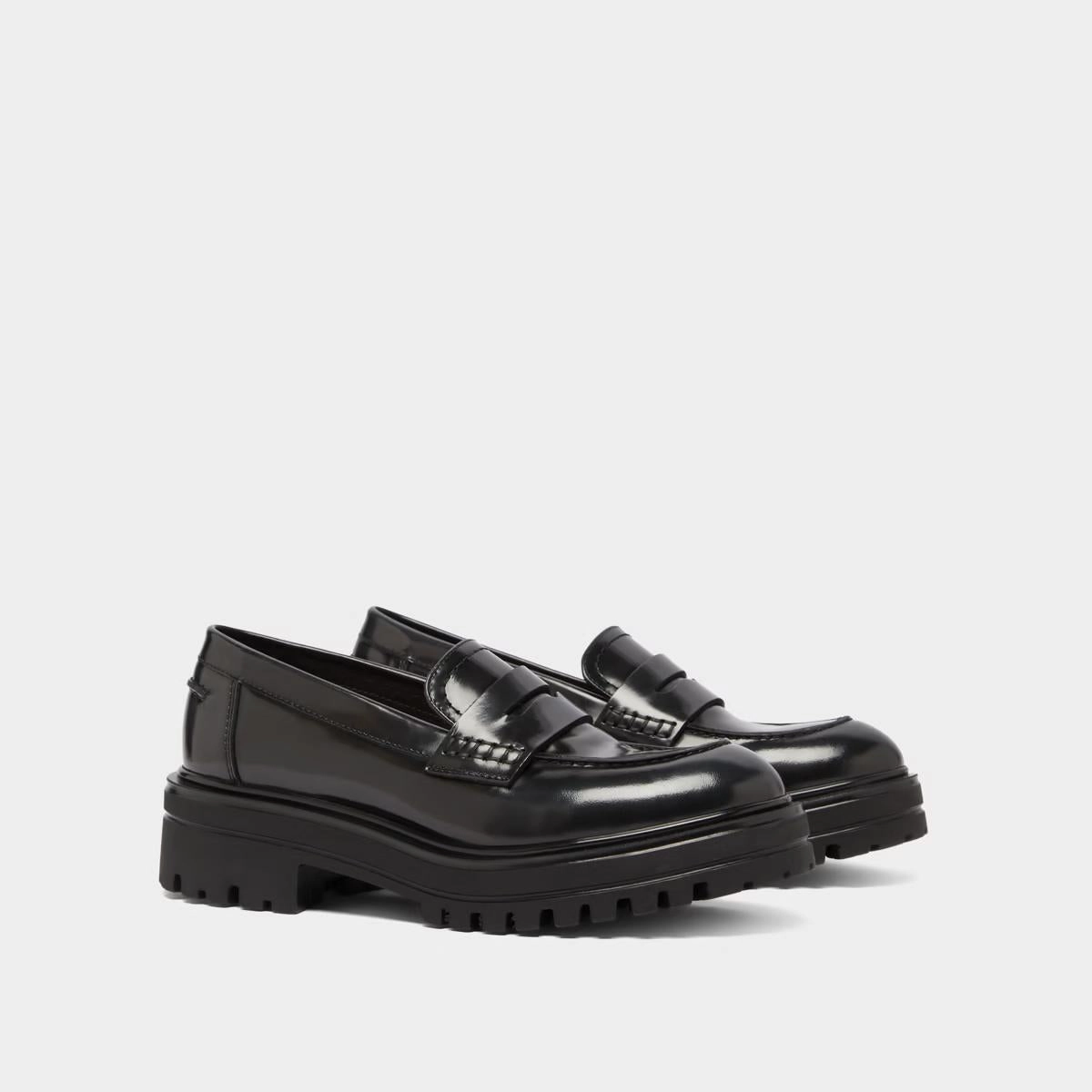 225- Alfi Cuir Glace Gris Stylish Footwear
