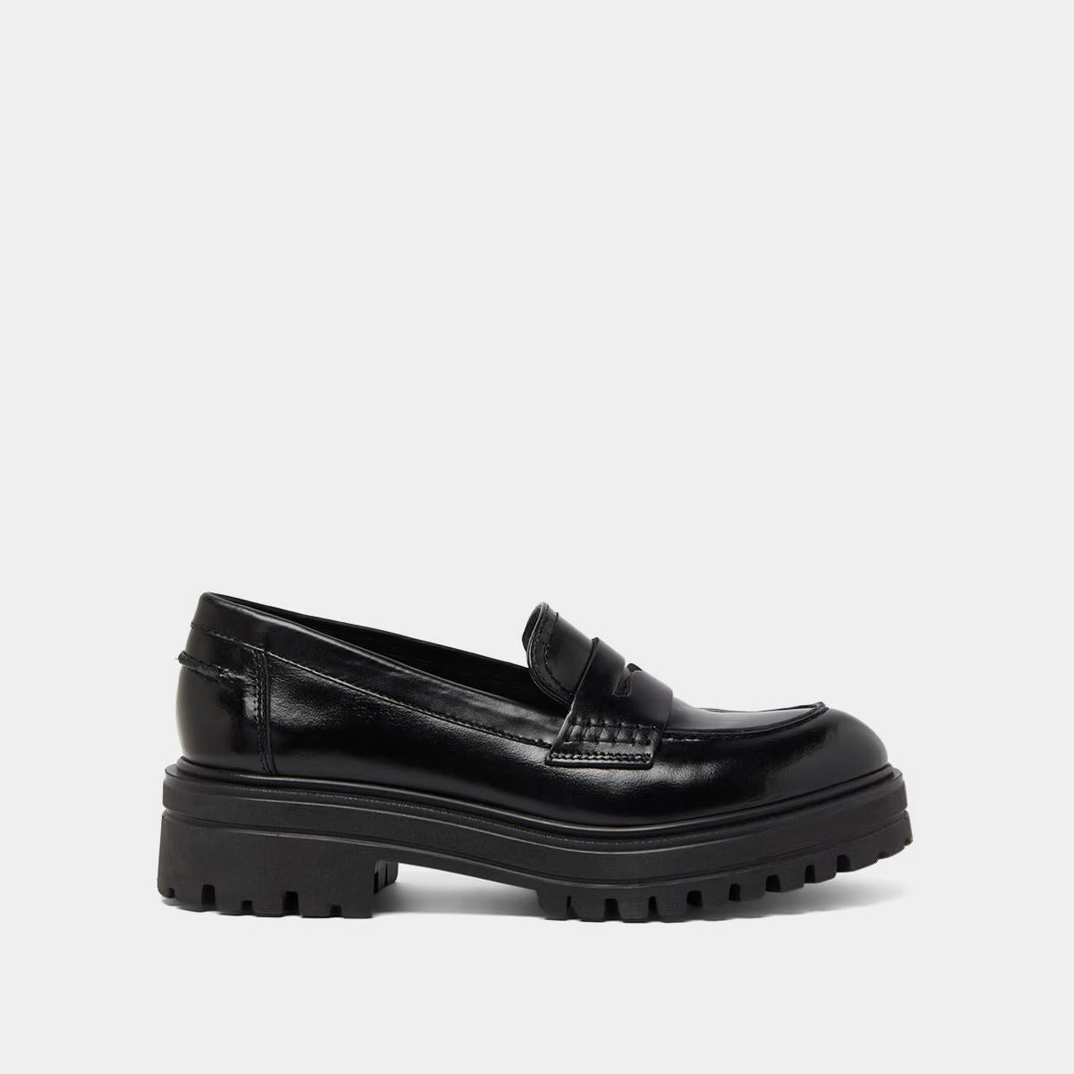 225- Alfi Cuir Noir Stylish Footwear