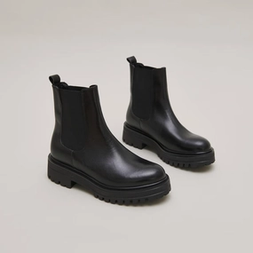 225- Amandine Cuir Noir Jonak women's stylish shoes with modern design