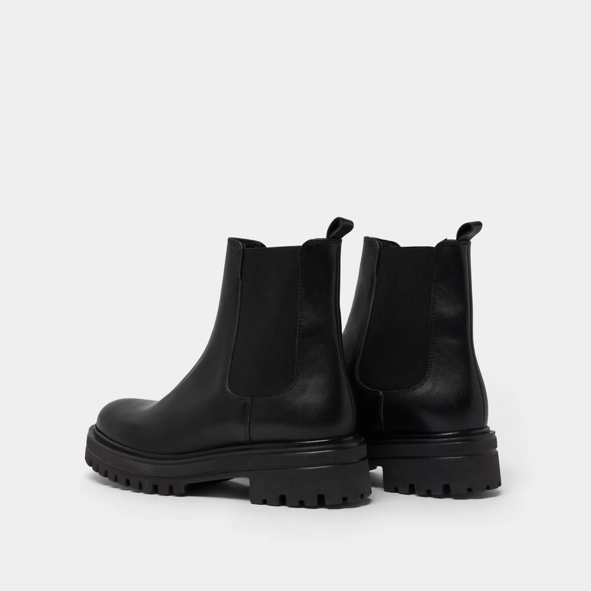 225- Amandine Cuir Noir Stylish Footwear