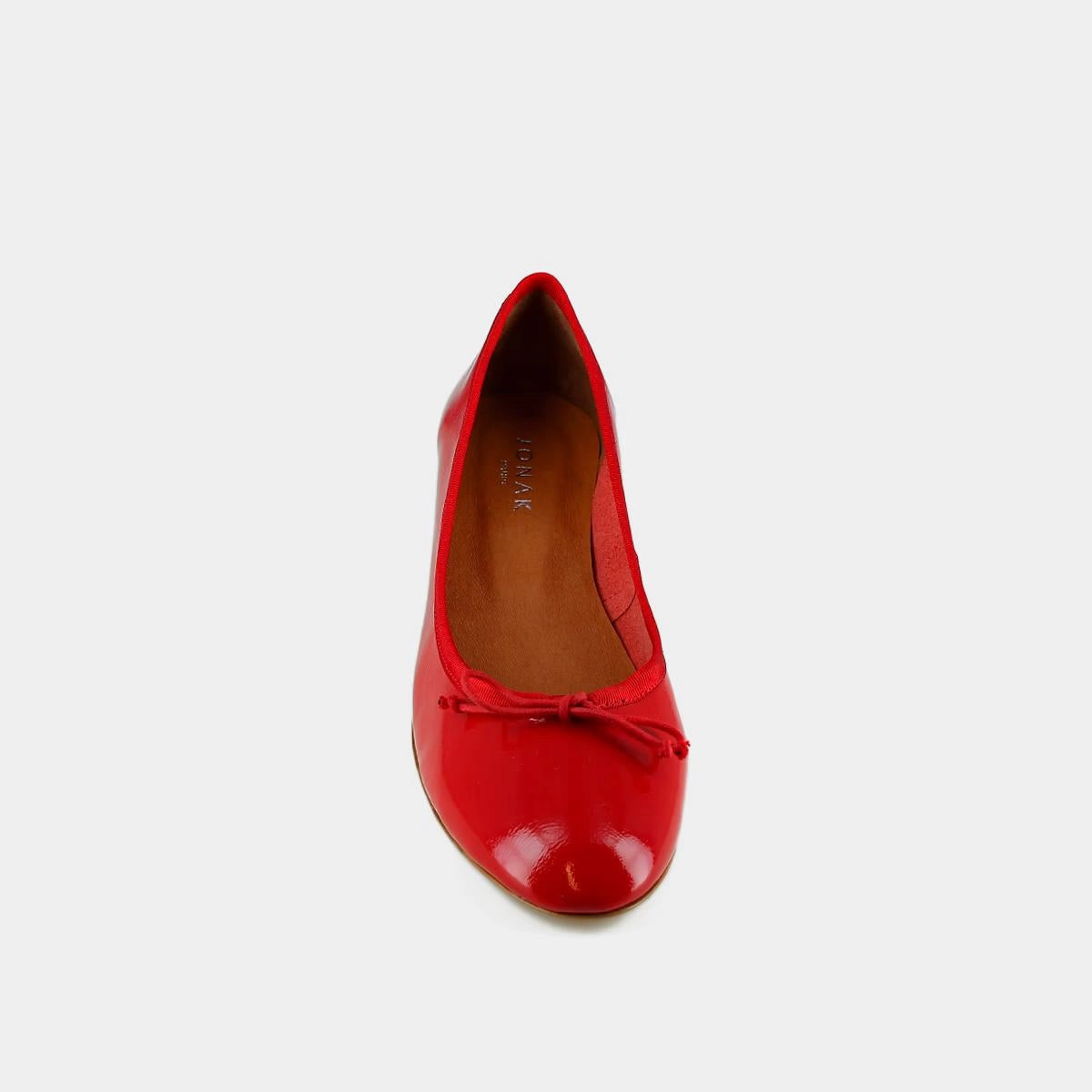 225-e Airelle Vernis Pliss Rouge Stylish Footwear