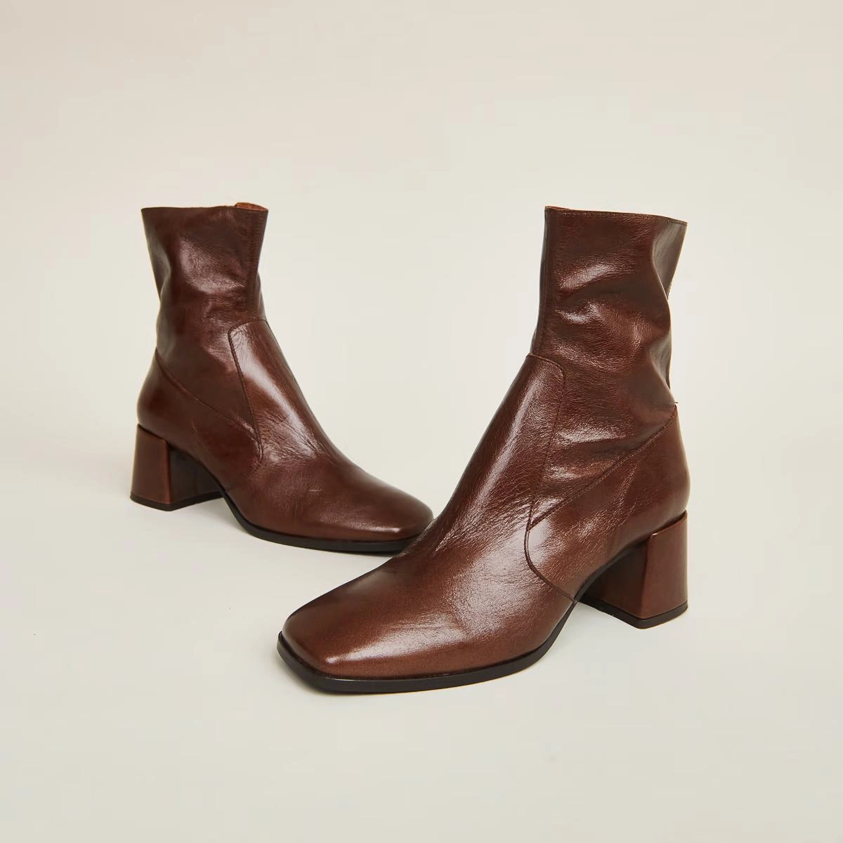 225-i Argentat Cuir Vieill Marron Stylish Footwear