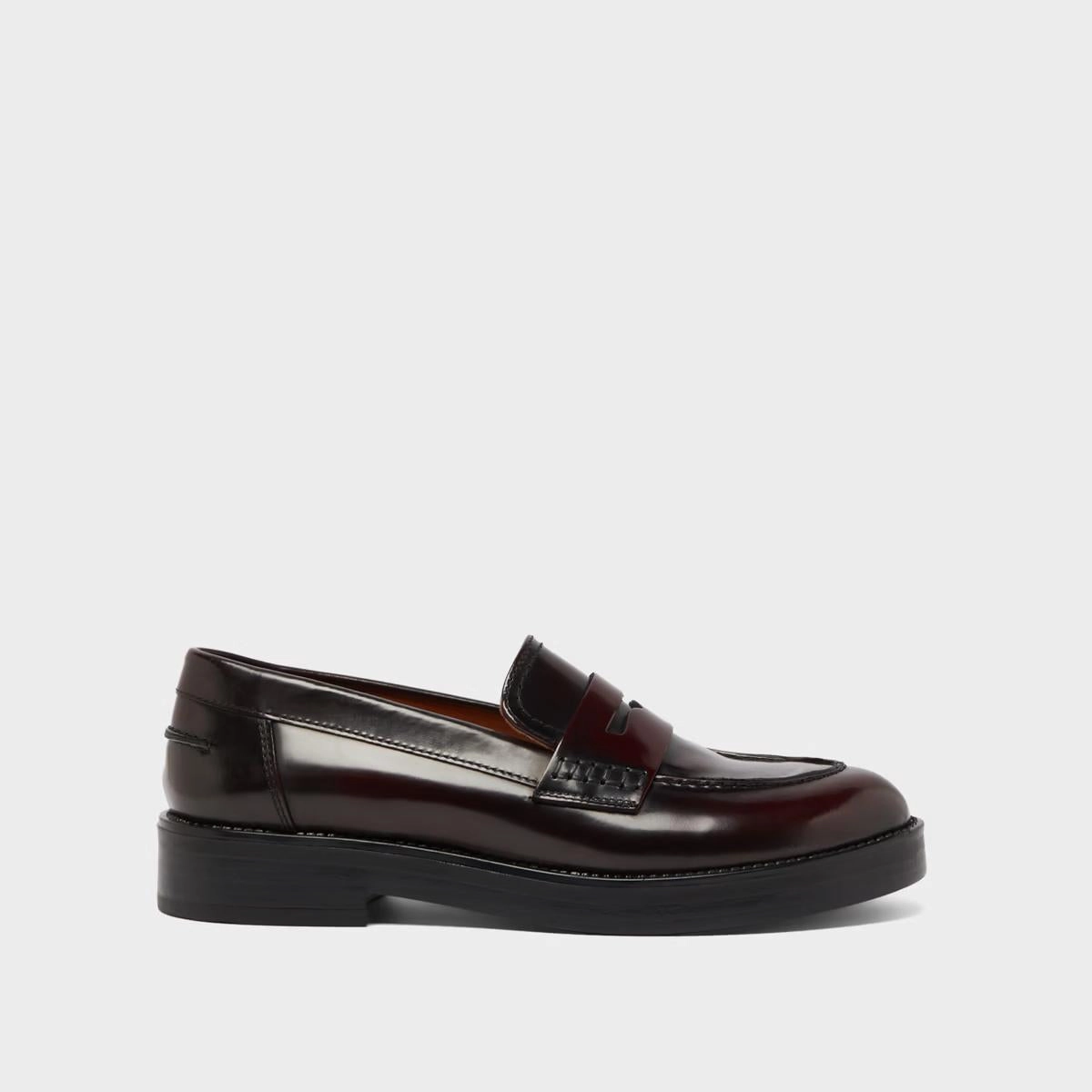 225- Mirna Cuir Glace Bordeaux Stylish Footwear