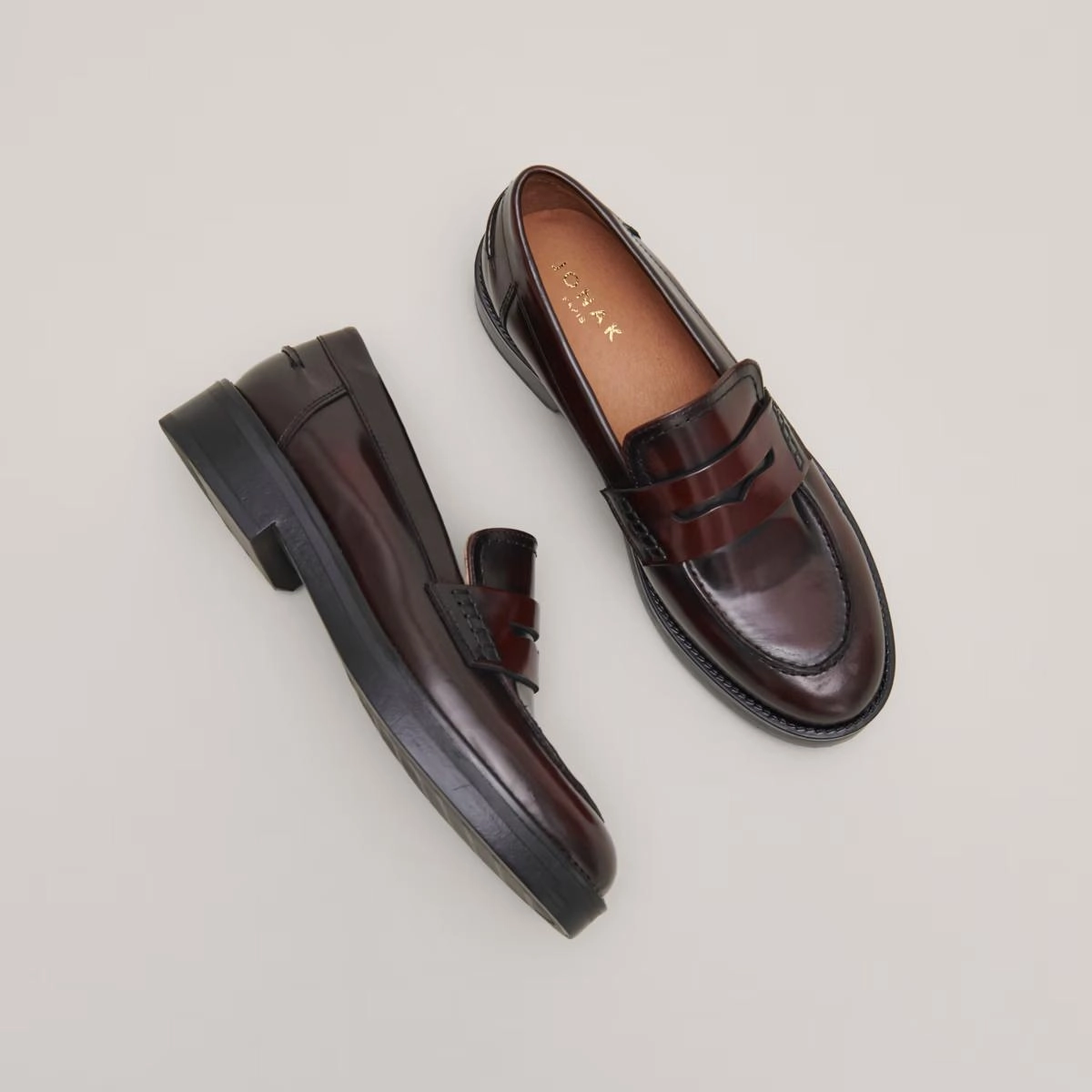 225- Mirna Cuir Glace Bordeaux Stylish Footwear