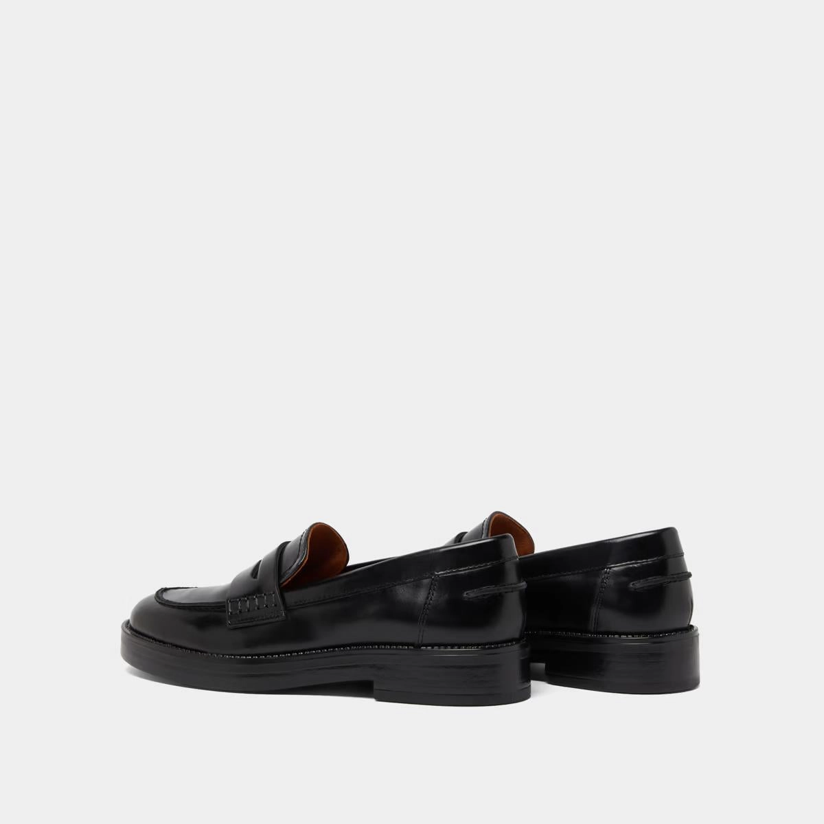 225- Mirna Cuir Noir Stylish Footwear