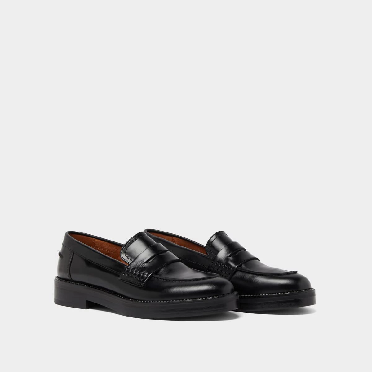 225- Mirna Cuir Noir Stylish Footwear