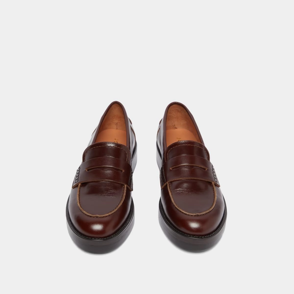 225- Mirna Cuir Souple Marron Stylish Footwear