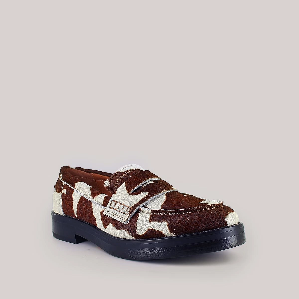 225- Mirna Poulain Vache-Marron Stylish Footwear