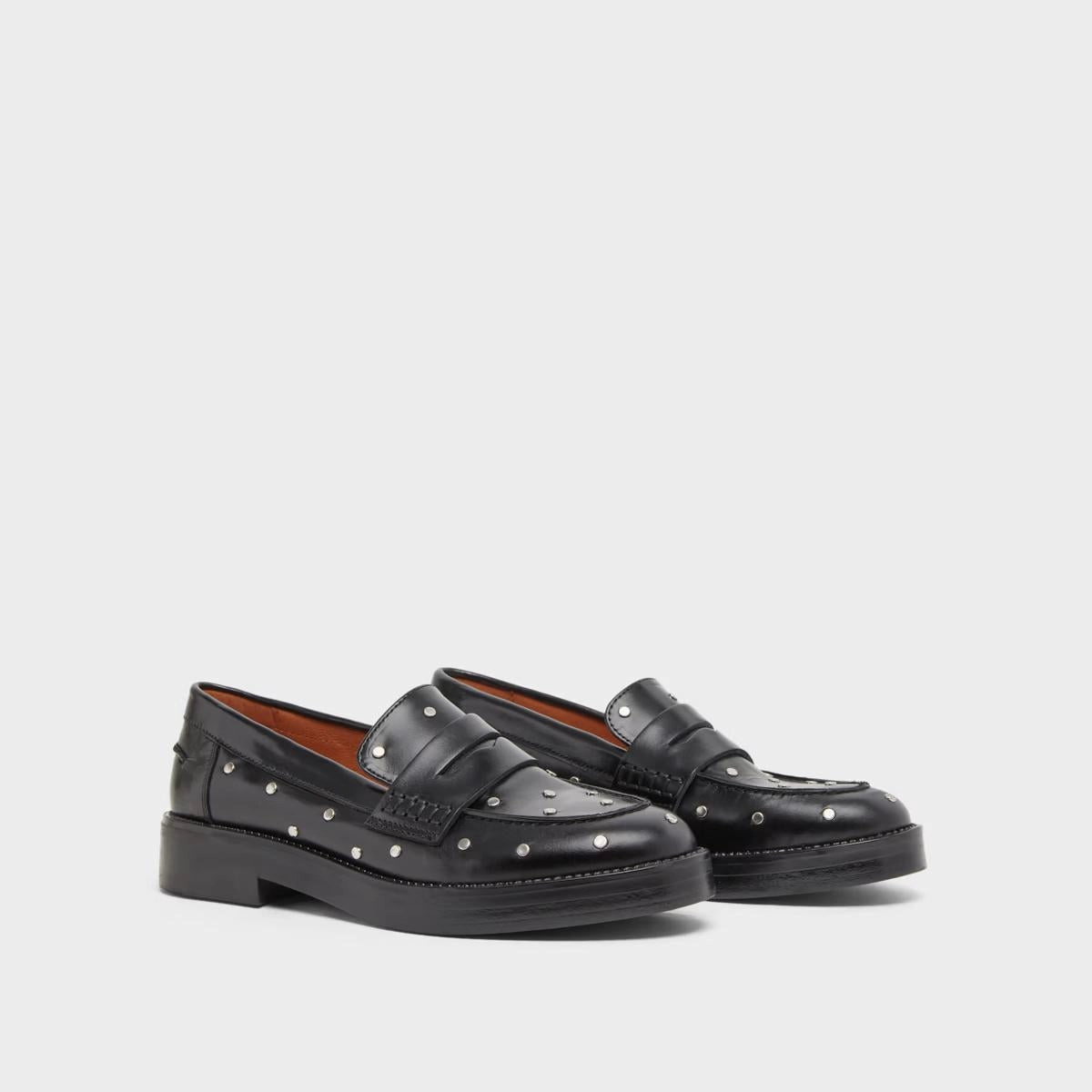 225- Mirnou Cuir Noir Stylish Footwear