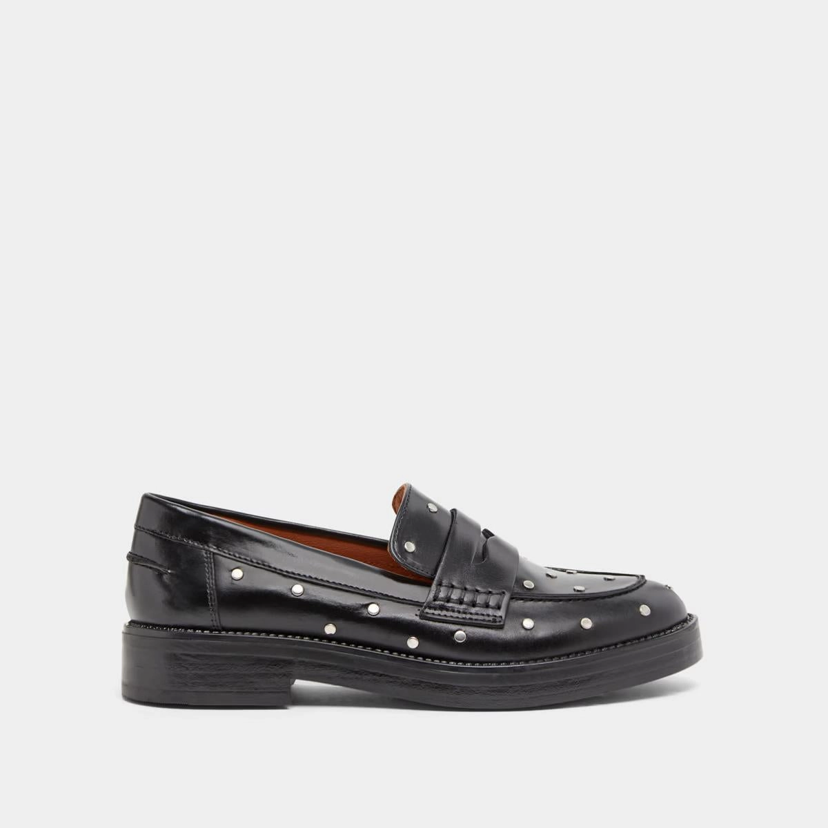 225- Mirnou Cuir Noir Stylish Footwear