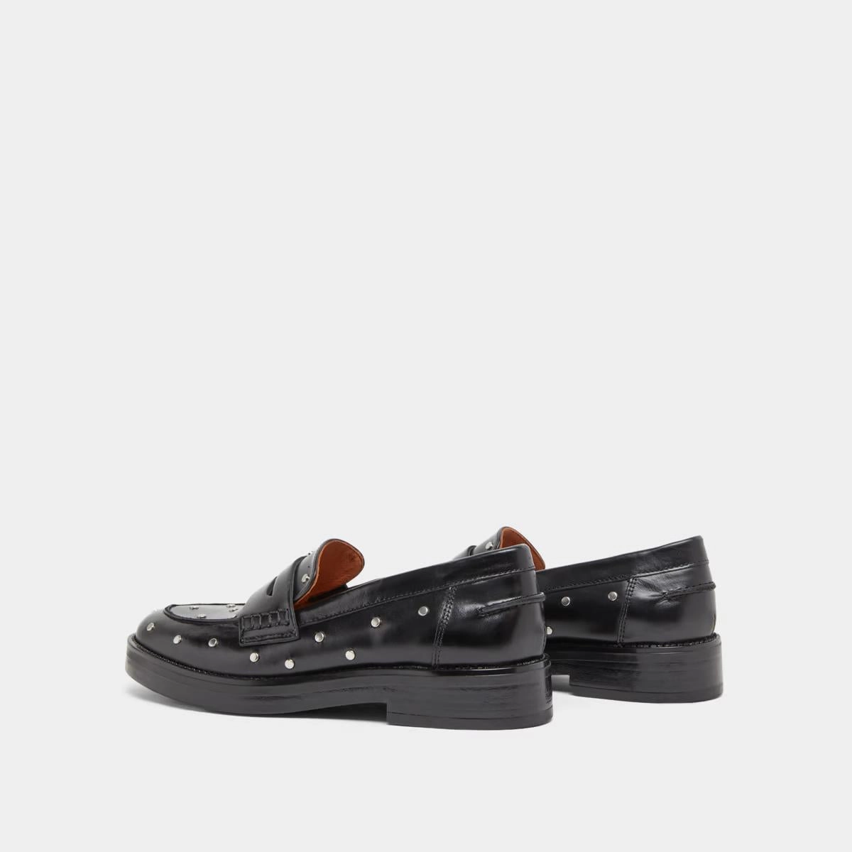 225- Mirnou Cuir Noir Stylish Footwear