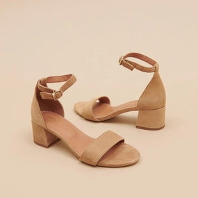 225- Verdi Velours Camel Jonak women's stylish shoes with modern design