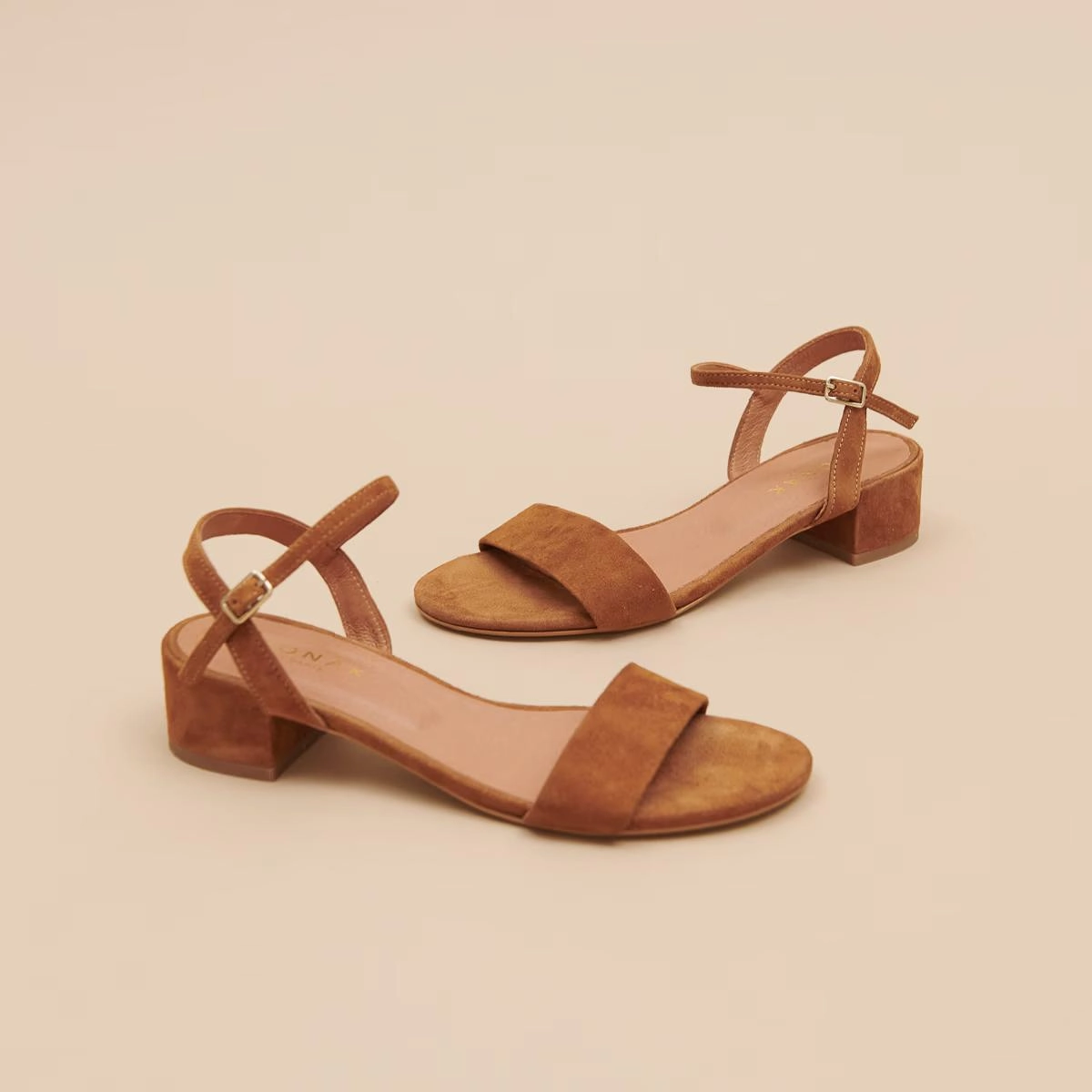225- Via Bis Velours Cognac Jonak women's stylish shoes with modern design
