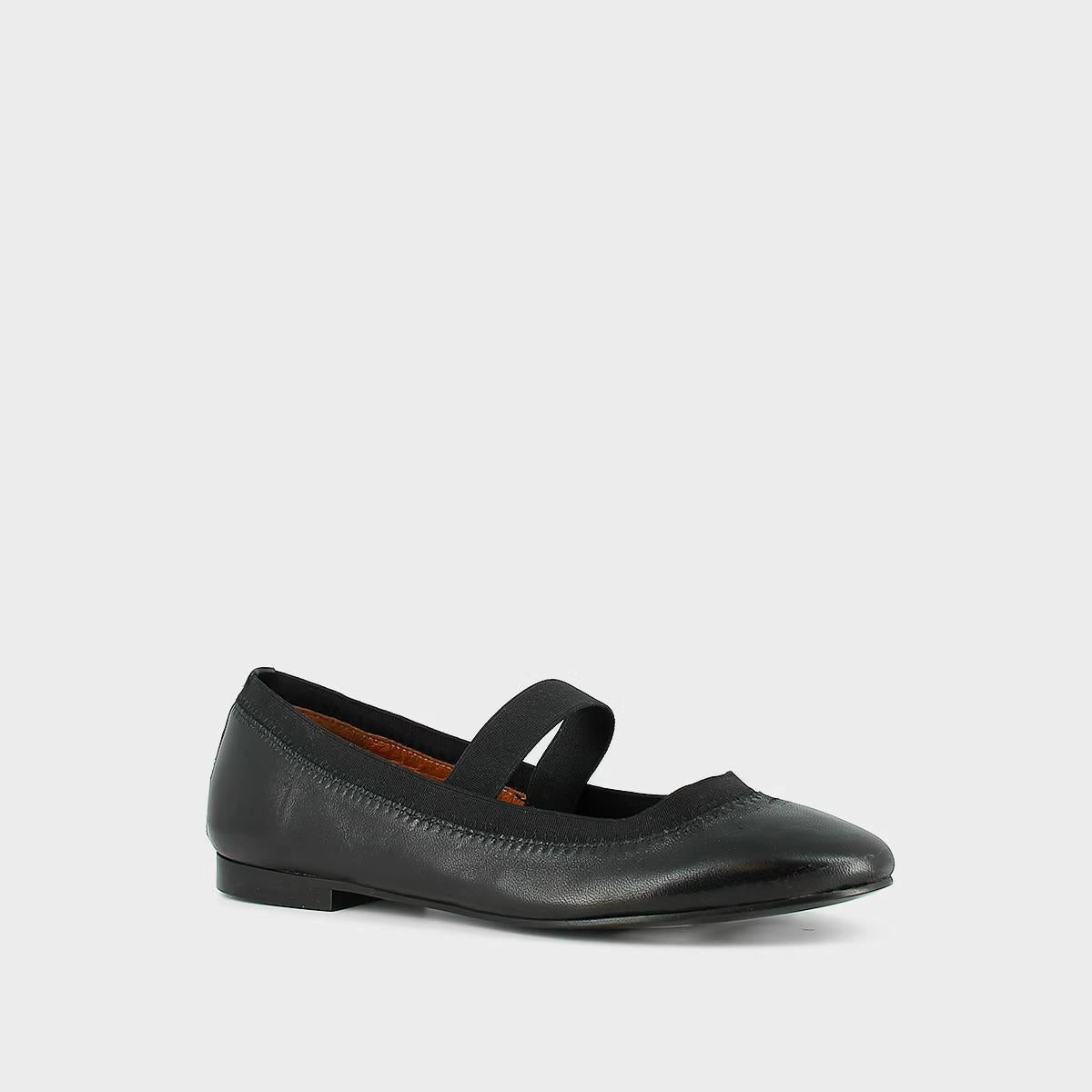 264- Dabus Cuir Noir Stylish Footwear