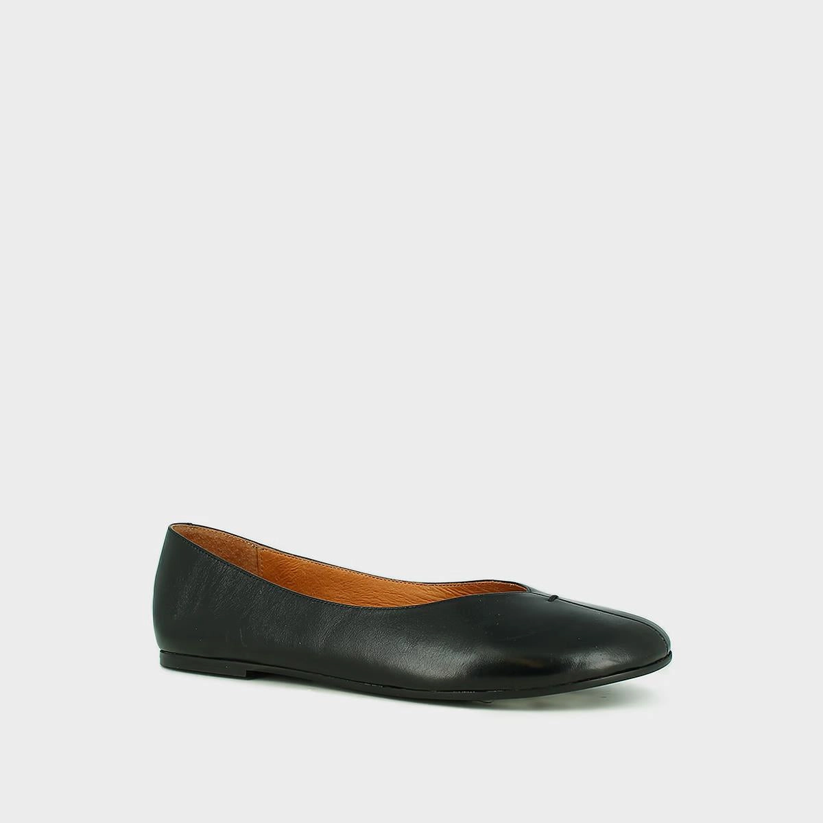 264- Dadi Cuir Vieilli Noir Stylish Footwear